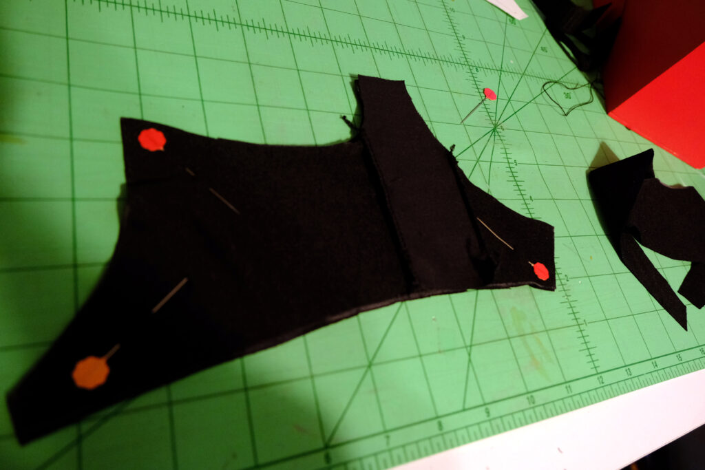 cutting out spandex to replace the bra band