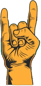 Rock on finger symbol